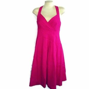 Calvin Klein Hot Pink Halter Top Dress NWT Sz 8P